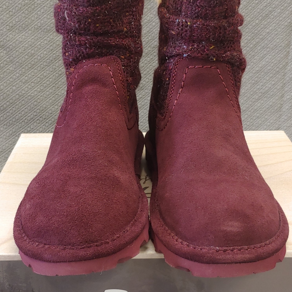 Bearpaw Virginia bootie with Never Wet Wine-9 - Picture 6 of 16